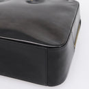 CELINE Hand Bag Patent Leather Black Gold Auth bs37452-9
