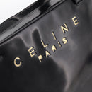 CELINE Hand Bag Patent Leather Black Gold Auth bs37452-18