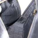 CELINE Hand Bag Patent Leather Black Gold Auth bs37452-21