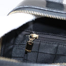CELINE Hand Bag Patent Leather Black Gold Auth bs37452-22