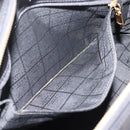 CELINE Hand Bag Patent Leather Black Gold Auth bs37452-23