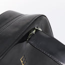 CELINE Hand Bag Patent Leather Black Gold Auth bs37452-10
