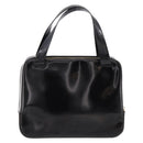 CELINE Hand Bag Patent Leather Black Gold Auth bs37452-2