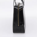 CELINE Hand Bag Patent Leather Black Gold Auth bs37452-4
