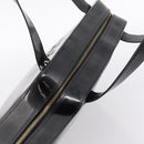 CELINE Hand Bag Patent Leather Black Gold Auth bs37452-6