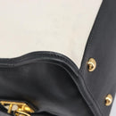 PRADA Hand Bag Safiano Leather White Gold Auth bs37455A-16