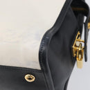 PRADA Hand Bag Safiano Leather White Gold Auth bs37455A-17