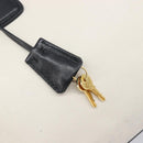 PRADA Hand Bag Safiano Leather White Gold Auth bs37455A-23