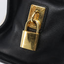 PRADA Hand Bag Safiano Leather White Gold Auth bs37455A-25