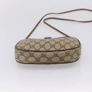 GUCCI GG Supreme Web Sherry Line Bag PVC Beige Gold 007 754 6112 Auth bs37457-5