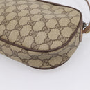 GUCCI GG Supreme Web Sherry Line Bag PVC Beige Gold 007 754 6112 Auth bs37457-17