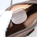 GUCCI GG Supreme Web Sherry Line Bag PVC Beige Gold 007 754 6112 Auth bs37457-22
