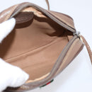 GUCCI GG Supreme Web Sherry Line Bag PVC Beige Gold 007 754 6112 Auth bs37457-23