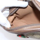 GUCCI GG Supreme Web Sherry Line Bag PVC Beige Gold 007 754 6112 Auth bs37457-24