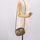 GUCCI GG Supreme Web Sherry Line Bag PVC Beige Gold 007 754 6112 Auth bs37457-25
