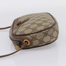 GUCCI GG Supreme Web Sherry Line Bag PVC Beige Gold 007 754 6112 Auth bs37457-3