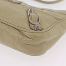 Balenciaga Giant City Shoulder Bag Leather Beige Silver 230640 Auth bs37458-15