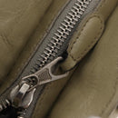 Balenciaga Giant City Shoulder Bag Leather Beige Silver 230640 Auth bs37458-10