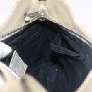 Balenciaga Giant City Shoulder Bag Leather Beige Silver 230640 Auth bs37458-20