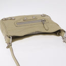 Balenciaga Giant City Shoulder Bag Leather Beige Silver 230640 Auth bs37458-7