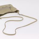 Balenciaga Giant City Shoulder Bag Leather Beige Silver 230640 Auth bs37458-8