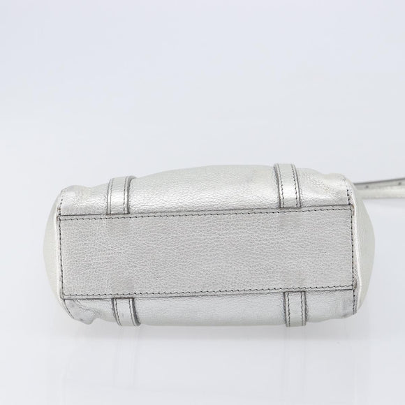 Balenciaga Everyday Tote XXS Bag Leather 2way Silver 551815 Auth bs37460