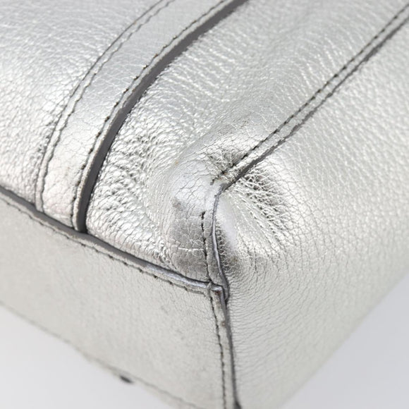 Balenciaga Everyday Tote XXS Bag Leather 2way Silver 551815 Auth bs37460