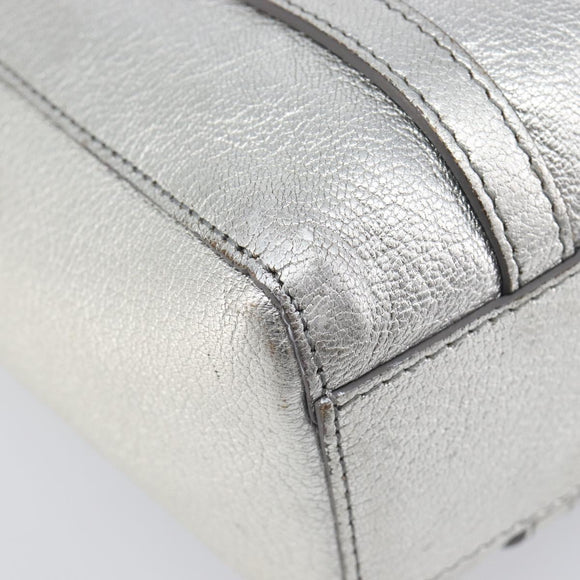 Balenciaga Everyday Tote XXS Bag Leather 2way Silver 551815 Auth bs37460