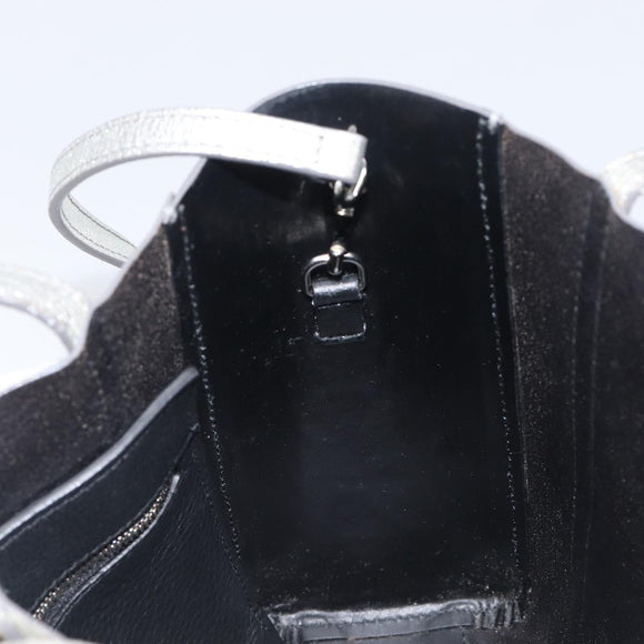 Balenciaga Everyday Tote XXS Bag Leather 2way Silver 551815 Auth bs37460