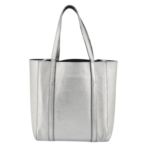 Balenciaga Everyday Tote XXS Bag Leather 2way Silver 551815 Auth bs37460