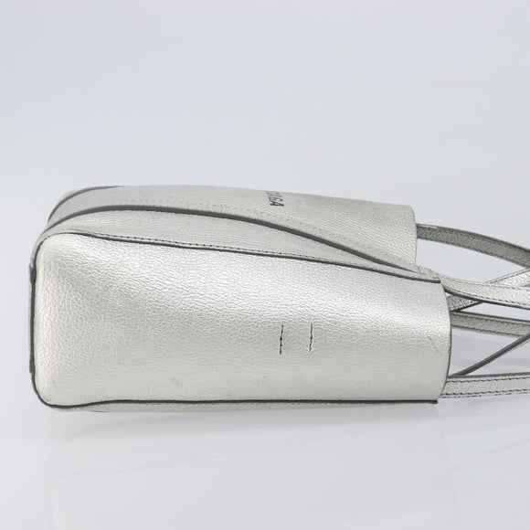 Balenciaga Everyday Tote XXS Bag Leather 2way Silver 551815 Auth bs37460