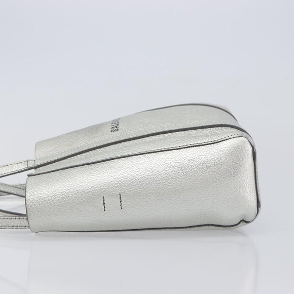 Balenciaga Everyday Tote XXS Bag Leather 2way Silver 551815 Auth bs37460