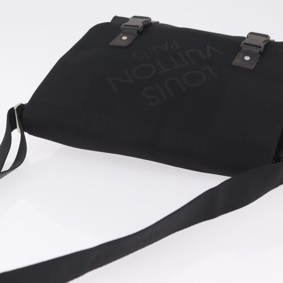 LOUIS VUITTON Damier Geant Roux Shoulder Bag Black M93079 LV Auth bs37464
