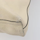 Valentino Tote Bag Leather Ivory Gold Auth bs37466-17