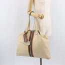 Valentino Tote Bag Leather Ivory Gold Auth bs37466-28