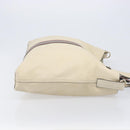 Valentino Tote Bag Leather Ivory Gold Auth bs37466-3