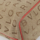 BVLGARI Tote Bag Canvas Beige Gold Auth bs37467A-14