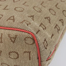 BVLGARI Tote Bag Canvas Beige Gold Auth bs37467A-15