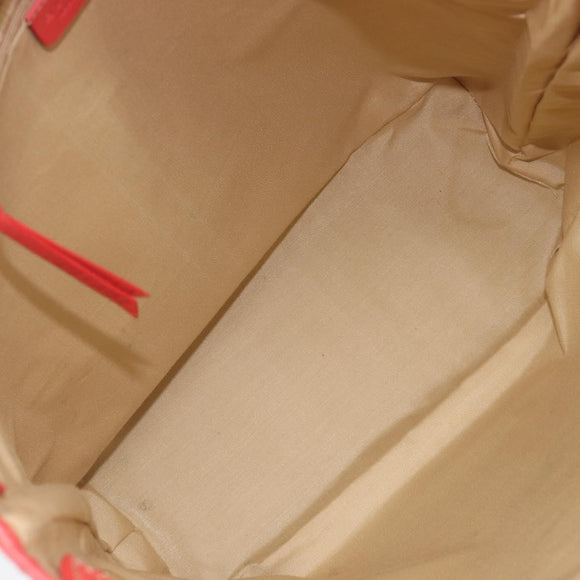 BVLGARI Tote Bag Canvas Beige Gold Auth bs37467A