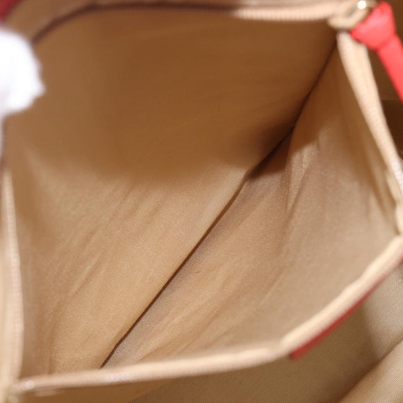 BVLGARI Tote Bag Canvas Beige Gold Auth bs37467A