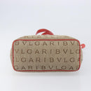 BVLGARI Tote Bag Canvas Beige Gold Auth bs37467A-5