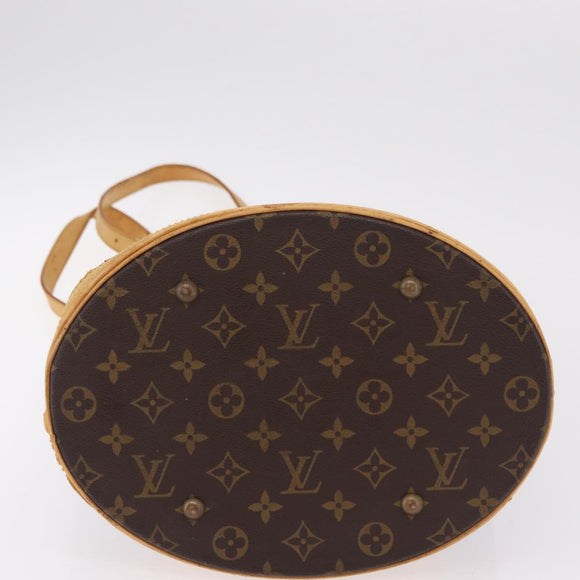 LOUIS VUITTON Monogram Bucket GM Shoulder Bag M42236 LV Auth bs37469