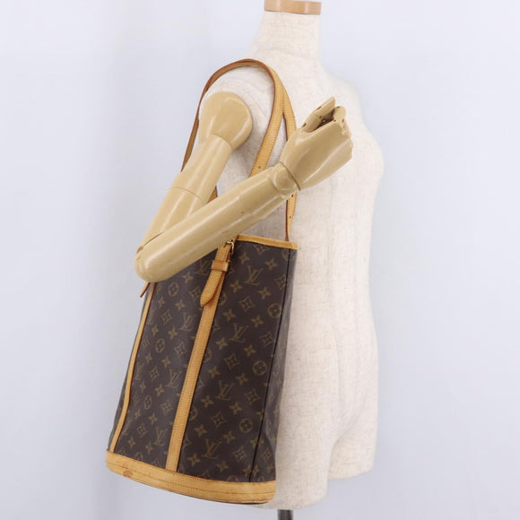 LOUIS VUITTON Monogram Bucket GM Shoulder Bag M42236 LV Auth bs37469