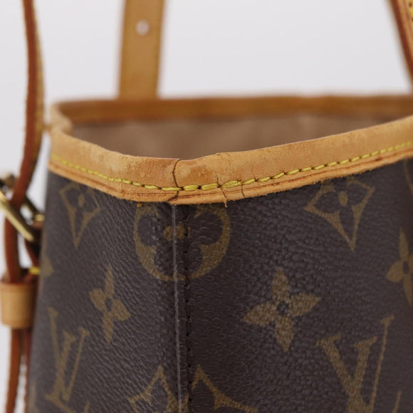 LOUIS VUITTON Monogram Bucket GM Shoulder Bag M42236 LV Auth bs37469