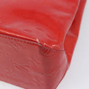 LOUIS VUITTON Monogram Vernis Reade PM Hand Bag Red Rouge M91088 LV Auth bs37470-17