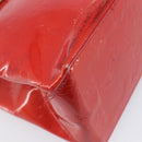 LOUIS VUITTON Monogram Vernis Reade PM Hand Bag Red Rouge M91088 LV Auth bs37470-18