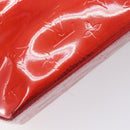LOUIS VUITTON Monogram Vernis Reade PM Hand Bag Red Rouge M91088 LV Auth bs37470-9
