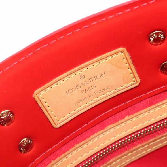 LOUIS VUITTON Monogram Vernis Reade PM Hand Bag Red Rouge M91088 LV Auth bs37470