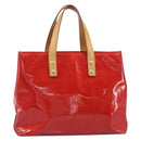 LOUIS VUITTON Monogram Vernis Reade PM Hand Bag Red Rouge M91088 LV Auth bs37470-2