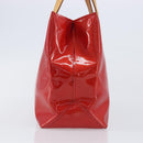 LOUIS VUITTON Monogram Vernis Reade PM Hand Bag Red Rouge M91088 LV Auth bs37470-4